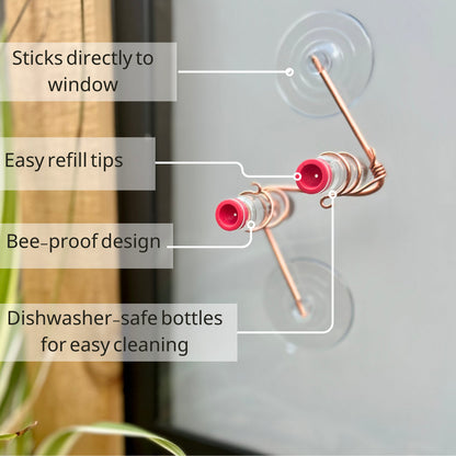🌿 Window-Mounted Hummingbird Feeder | Geo 2.0 – Bring Birds Inches From Your Window