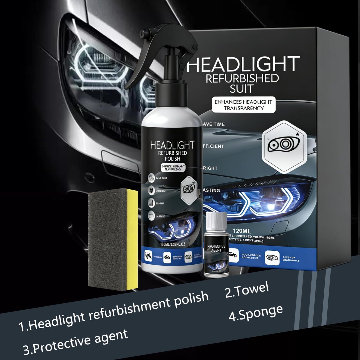 🌟 Restore Your Headlights. Drive Safer. Look Like New Again.