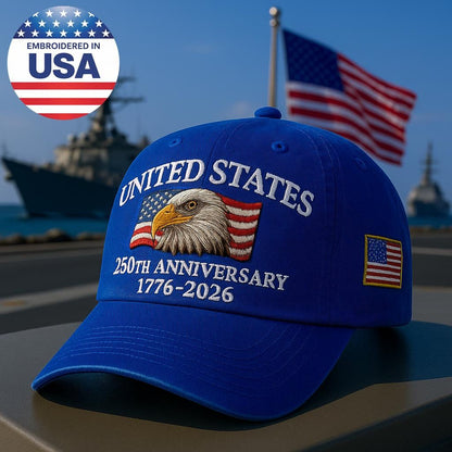 🔥 UNITED STATES 250TH ANNIVERSARY HAT — WEAR THE MOMENT HISTORY IS MADE (1776–2026)