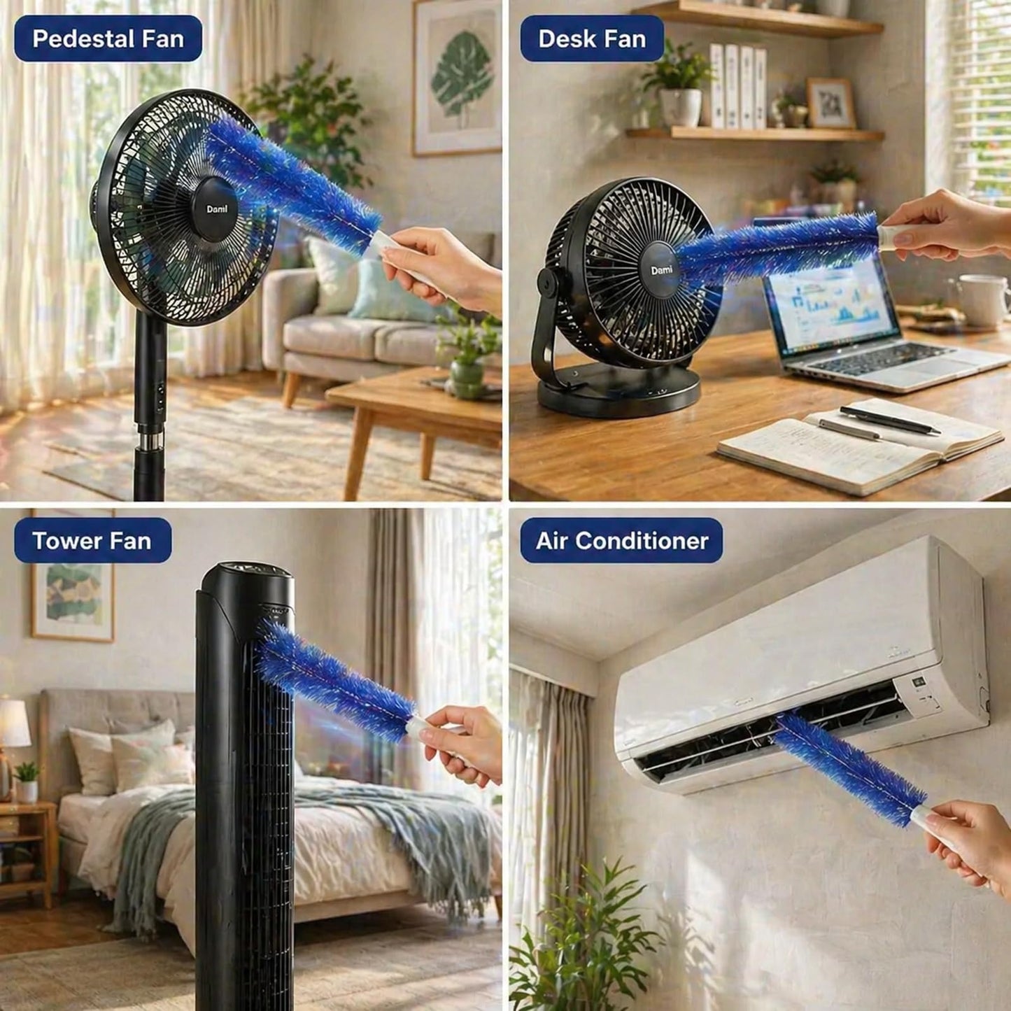 3PCS📦The Gross Dust Hiding Inside Your Fan Is Blowing Straight Into Your Home 😷