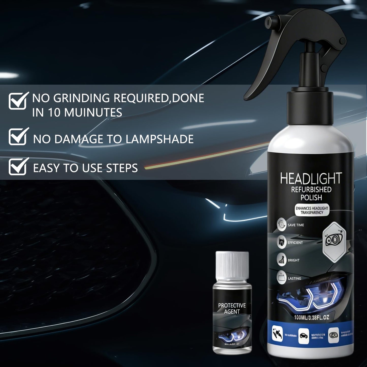 🌟 Restore Your Headlights. Drive Safer. Look Like New Again.