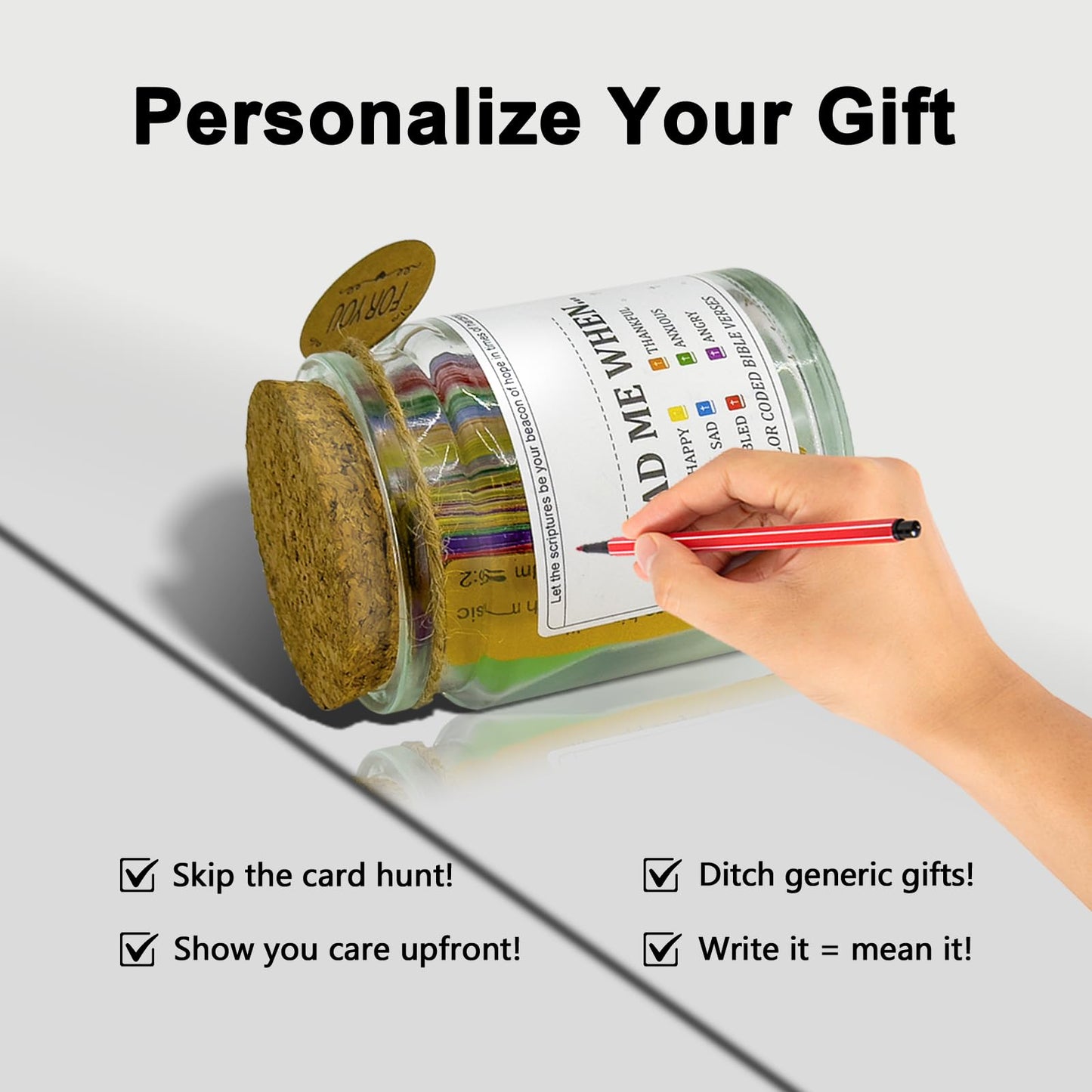 📖 Read Me When… — Color-Coded Bible Verse Jar for Every Emotion