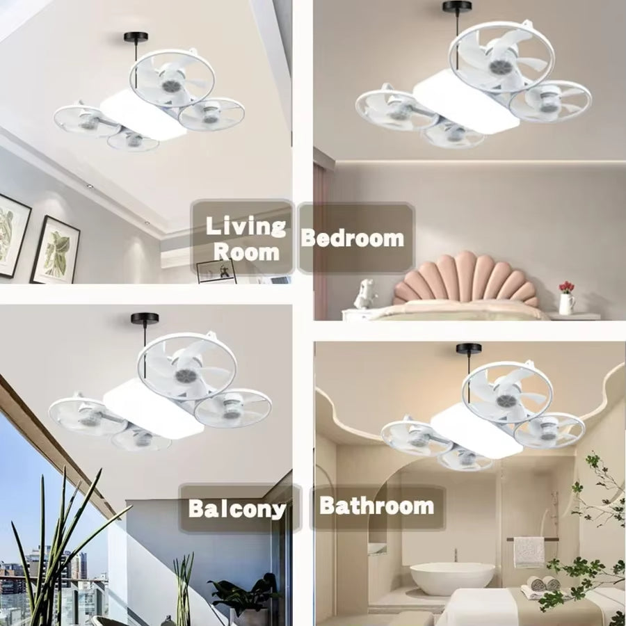 🚀 Cool Your Space. Light It Up. Upgrade Your Ceiling.
