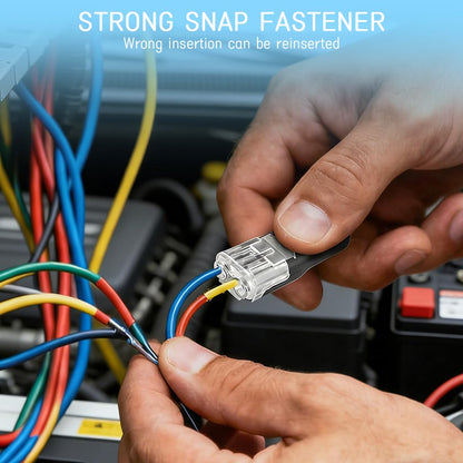 🔥 Double‑Wire Plug‑In Connector with Locking Buckle — Instant, Safe, No-Fuss Connections!