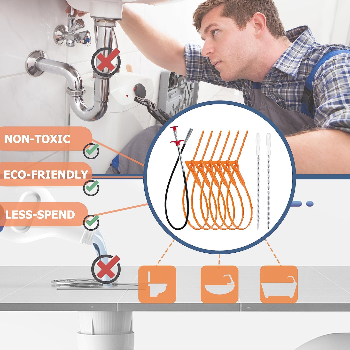 🚿 Say Goodbye to Clogged Drains — For Good