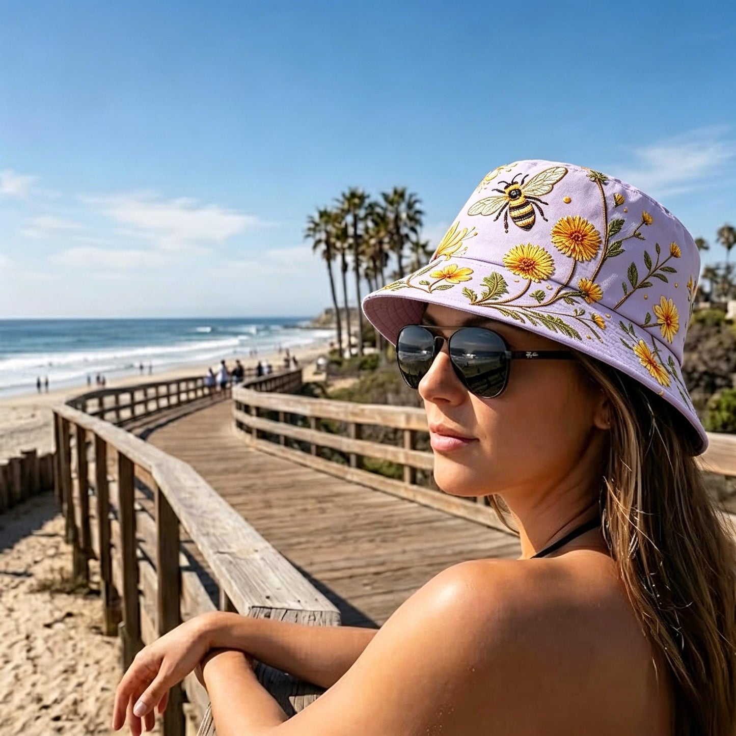 🌸 Everyone Asks Where I Got This Beautiful Garden Hat! 🐝