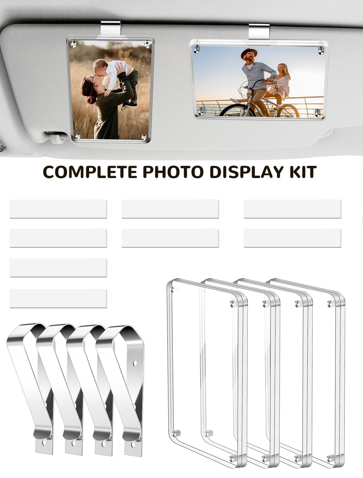 🚨 Never Lose Your Memories on the Road — 4 Pack Car Picture Holder