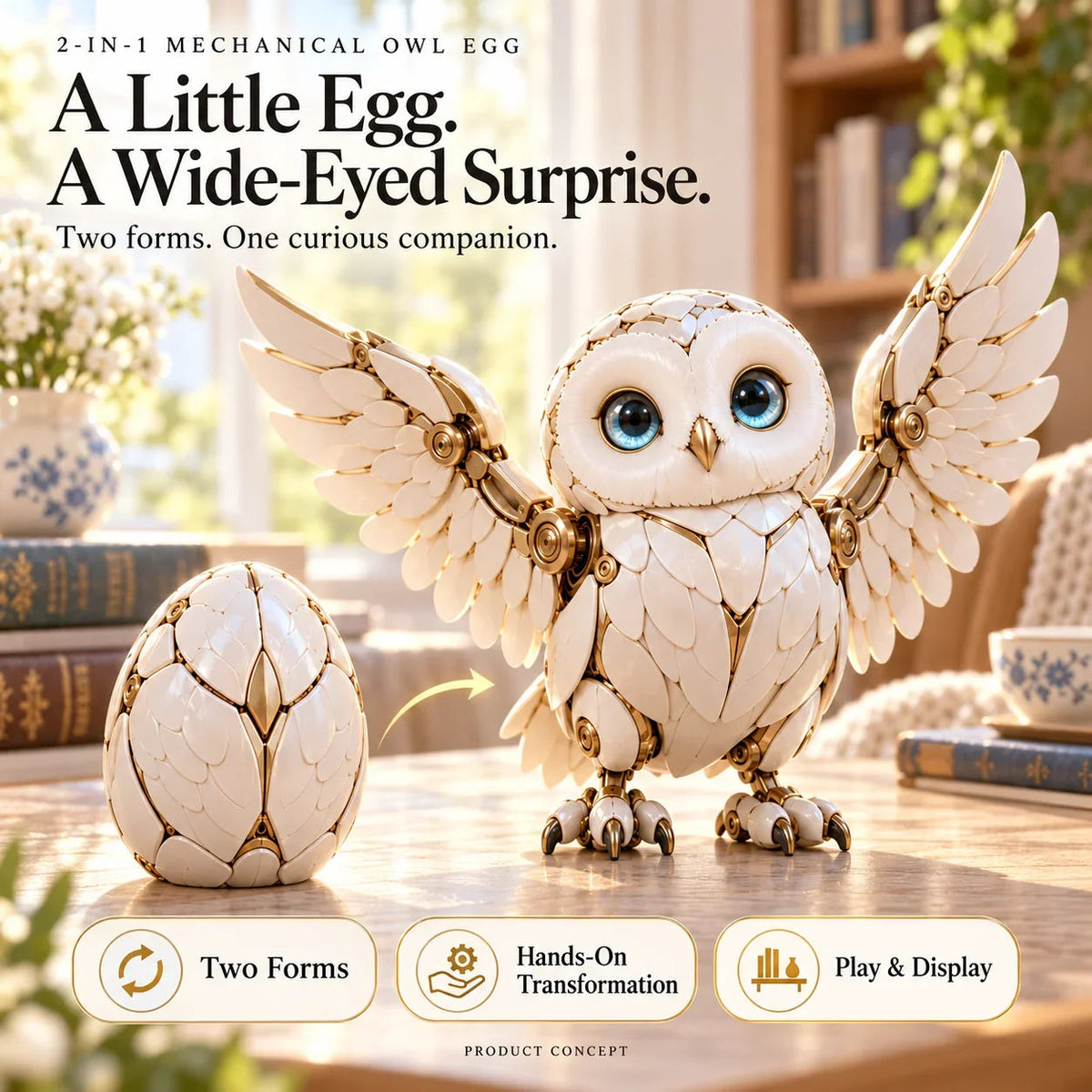 🥚🐉 DragonMorph – Egg to Dragon Transforming Mechanical Toy