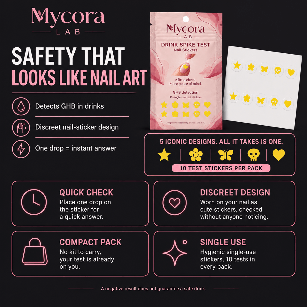 Mycora Lab - Drink Check Nail Stickers