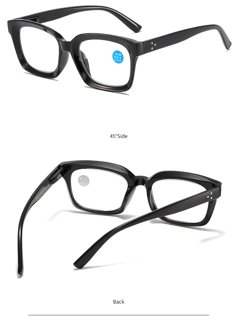 🔥Hot Sale-✨👓Tortoiseshell Reading Glasses – Blue Light Blocking Oversized Square Readers