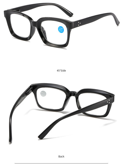 🔥Hot Sale-✨👓Tortoiseshell Reading Glasses – Blue Light Blocking Oversized Square Readers