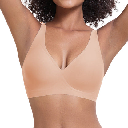 Buy 2 Free Shipping💜💜Jelly Wireless Womens Comfortable Wireless Bras Push Up Bralettes Seamless Tshirts Bras Deep V Everyday Bras
