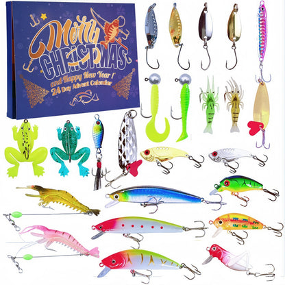🔥 Limited-Time 50% OFF✨Christmas Advent Calendar 2026 Fishing Lures Set