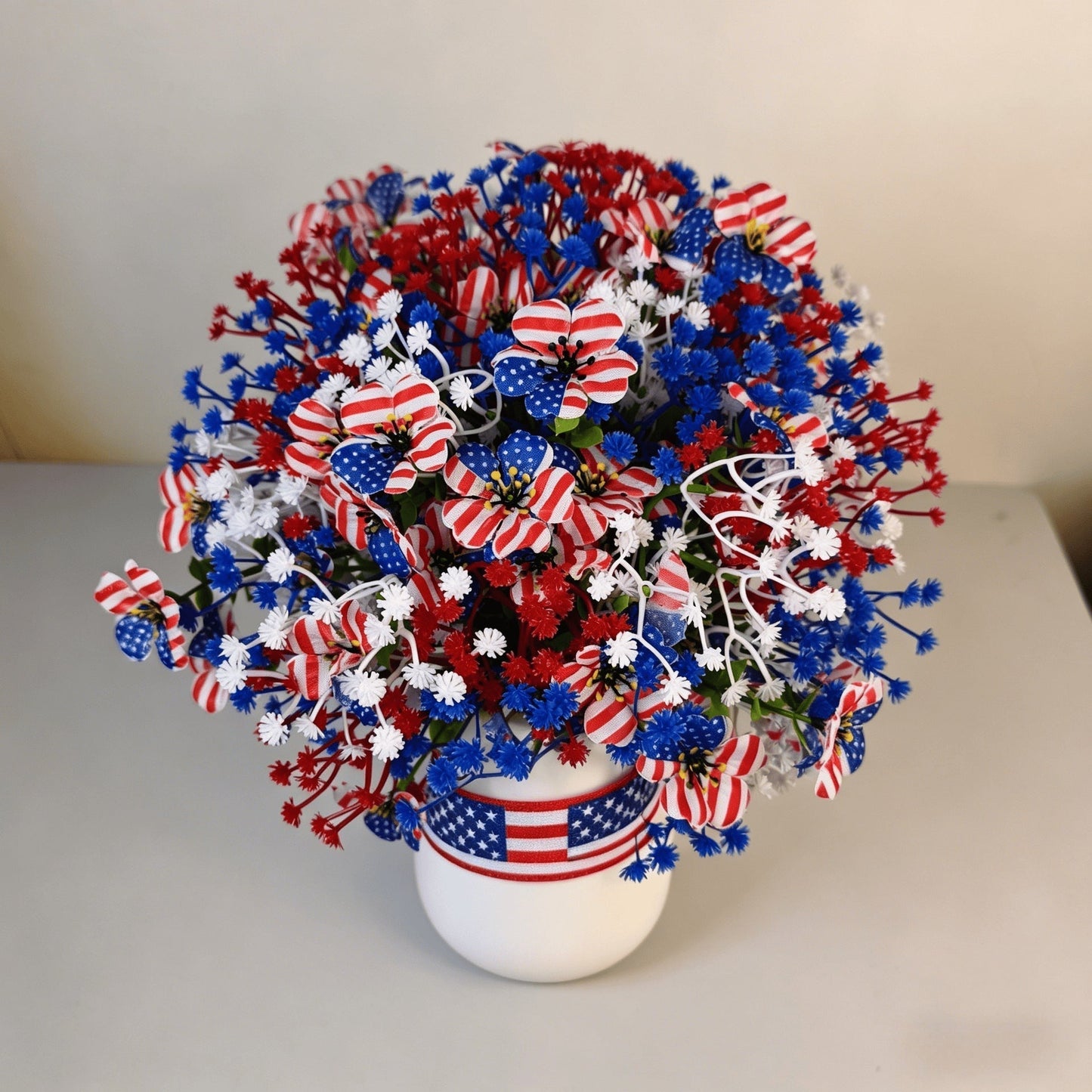 🔥4th of July Hot Sale 50% Off 🔥 Patriotic Red White Blue Artificial Flowers💐