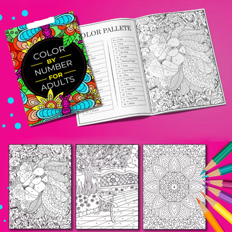 49% OFF This Week Promotions🎉🎉-Color By Number For Adults