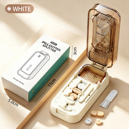 💊🔥 Limited-Time Deal – Multi-Function Pill Cutter & Crusher | Easy Split, Crush & Store!