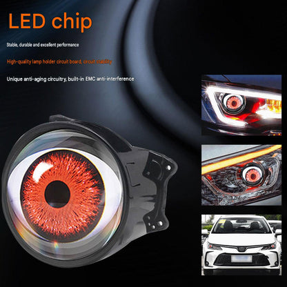 Demon Eye RGB Headlight Kit – Animated Iris Car Lighting Upgrade
