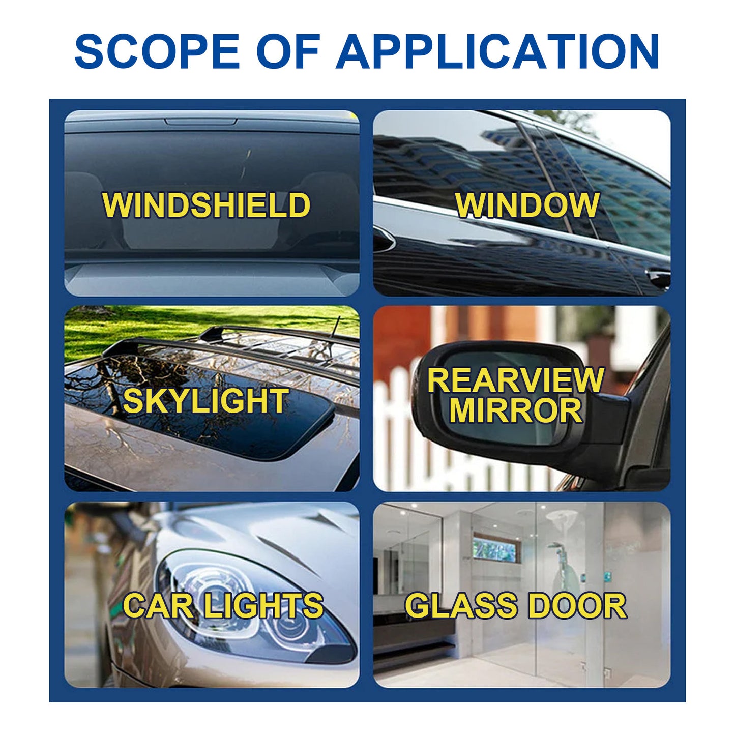 Car Glass Cleaners for Windshields and Windows