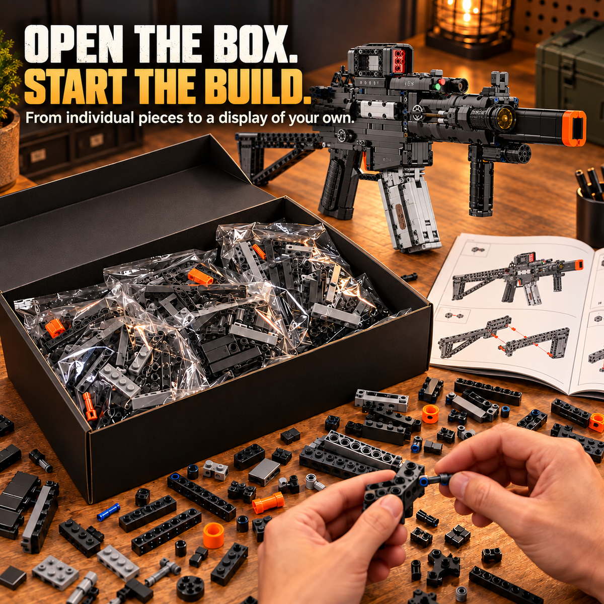 🧱 Brick-Built Display Model Kit 🔧 Hands-On Building & Collectible Design