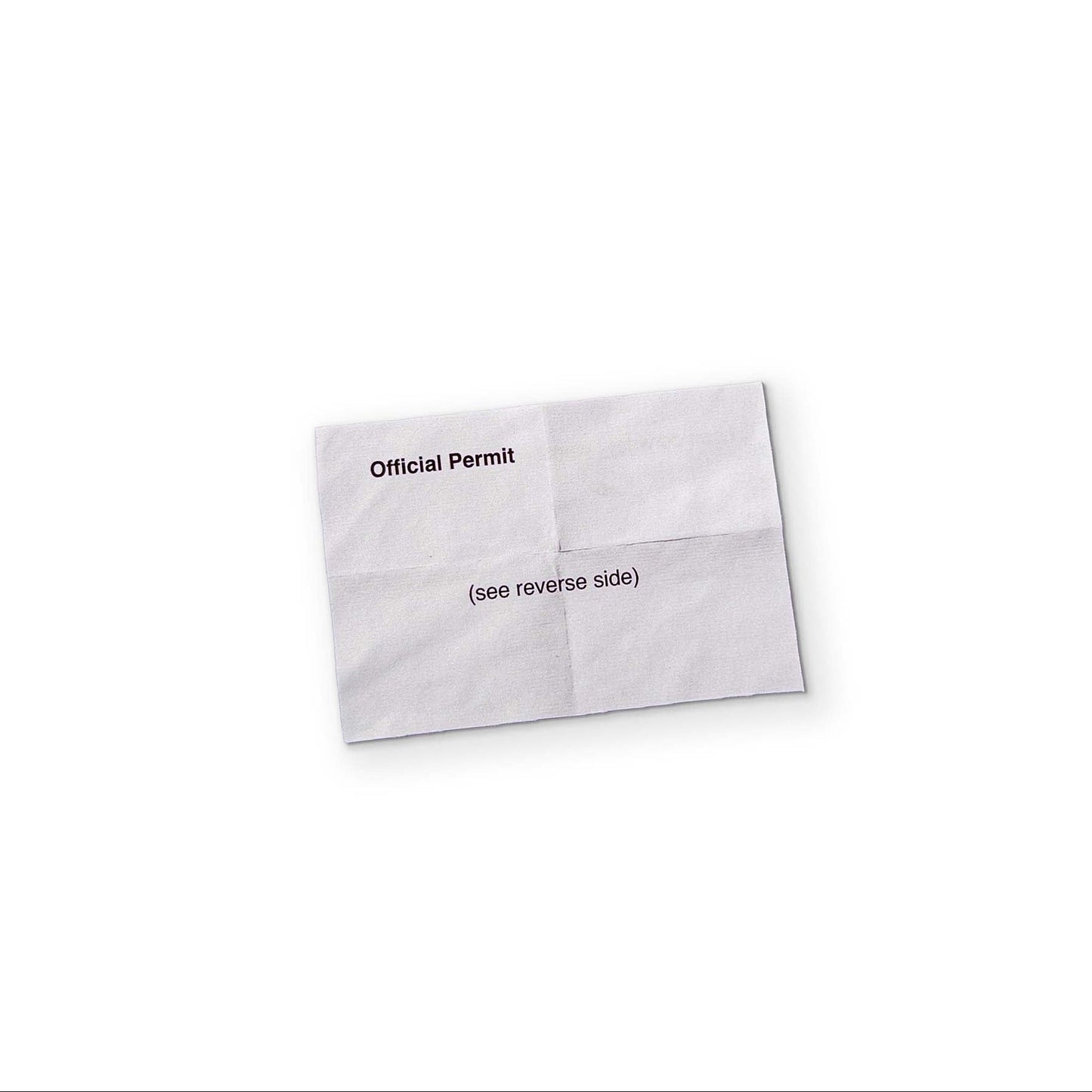 A PERMIT YOU CAN CLEAN YOUR GLASSES WITH
