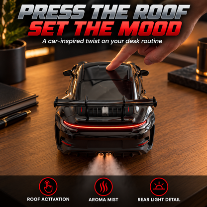 🌫️ Futuristic Car Mist Diffuser 🏁 Modern Lighting & Sleek Details