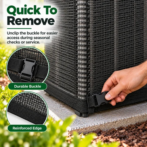 Outdoor AC Mesh Cover – Leaf & Debris Guard