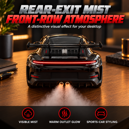 🌫️ Futuristic Car Mist Diffuser 🏁 Modern Lighting & Sleek Details