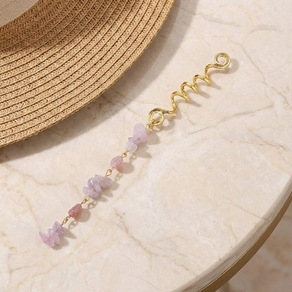 Buy 3 Free Shipping💫Crystal Hair Spiral Charms ✨