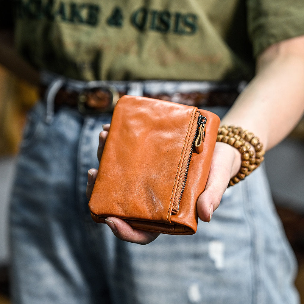 Minimalist Leather Wallet | Slim RFID Wallet For Everyday Carry🟢Free Shipping