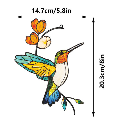 Hummingbird Stained Glass Sun Catcher