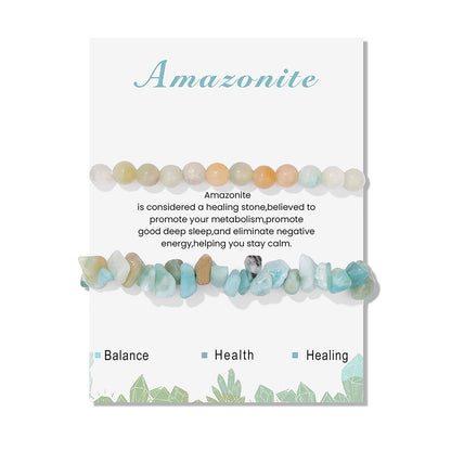 Natural Amazonite Healing Bracelet