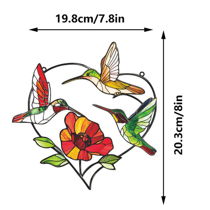 Hummingbird Stained Glass Sun Catcher