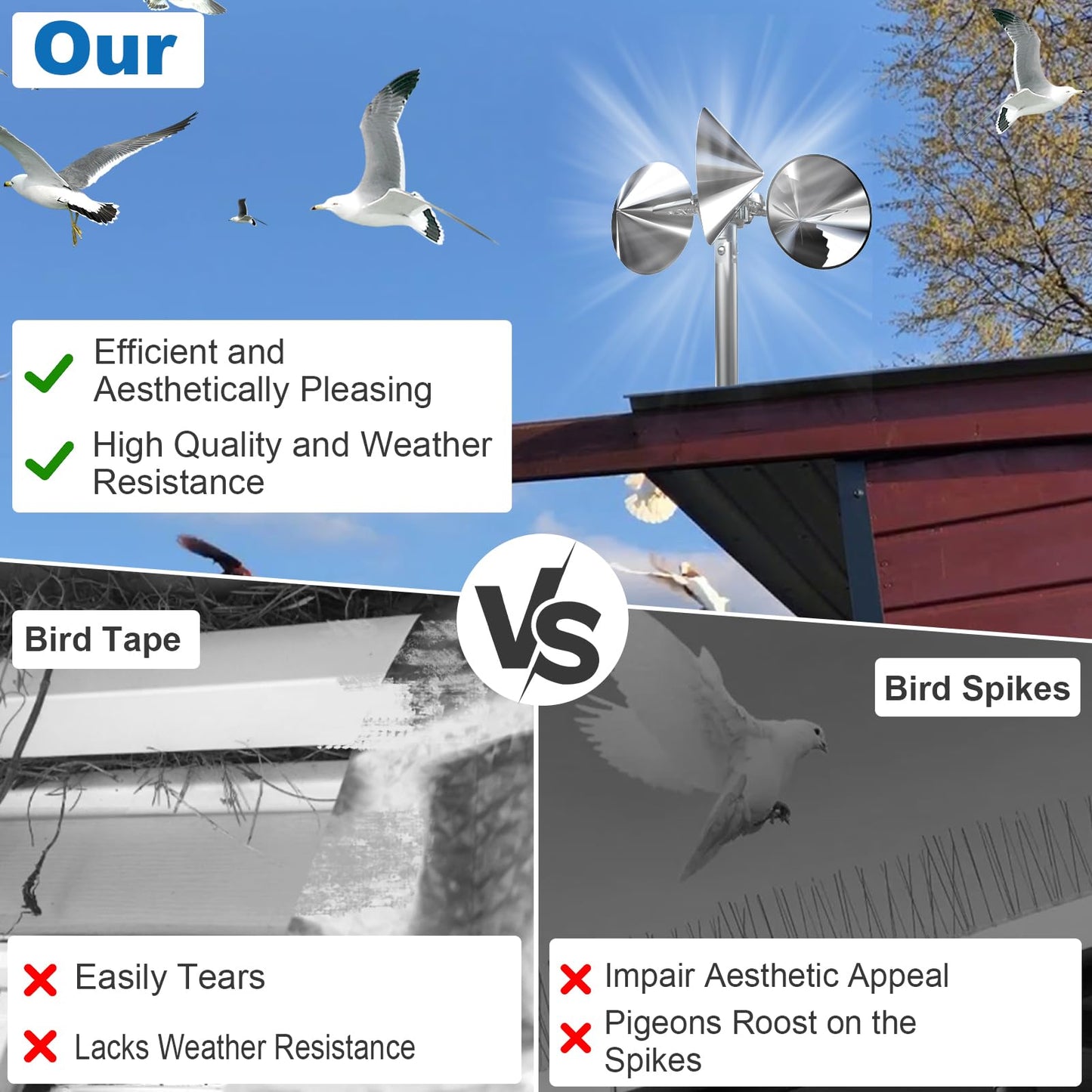 Keep Birds Away — Without Harm or Chemicals