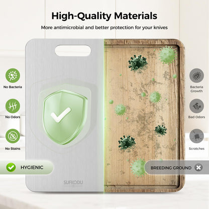 🔥 Ditch Bacteria-Trapping Plastic Forever — Upgrade to Pure Titanium & Prep Food the Safe, Clean Way.