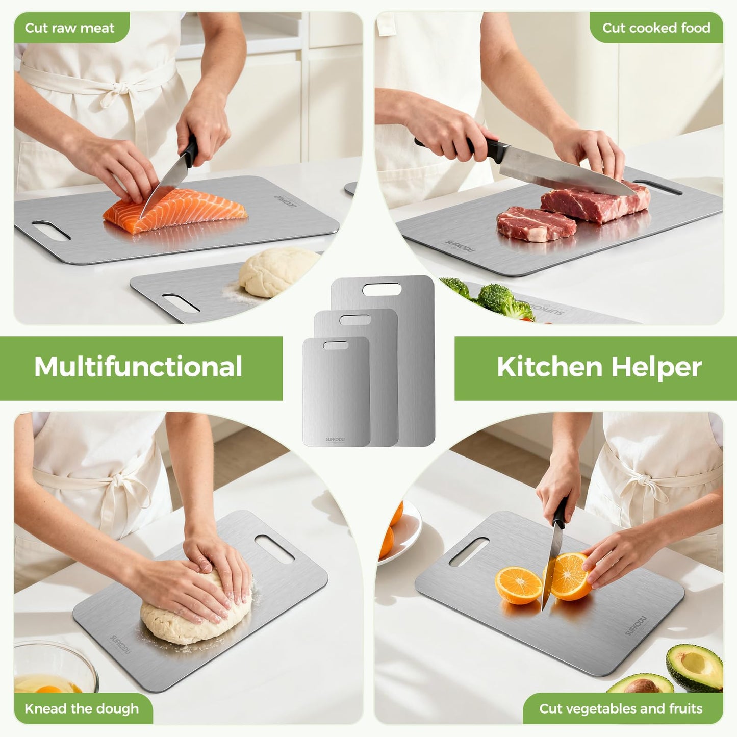 🔥 Ditch Bacteria-Trapping Plastic Forever — Upgrade to Pure Titanium & Prep Food the Safe, Clean Way.