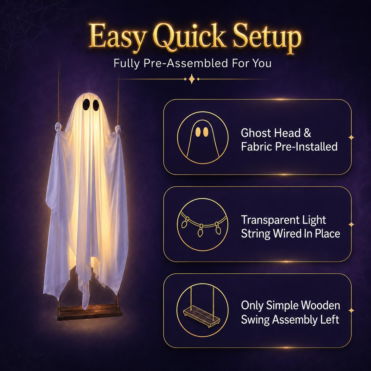 👻 The 5FT Glowing Ghost Everyone Will Stop to Look At.