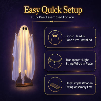 👻 The 5FT Glowing Ghost Everyone Will Stop to Look At.