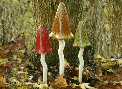 🍄🎶Musical Mushroom Garden Stakes