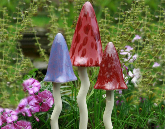 🍄🎶Musical Mushroom Garden Stakes