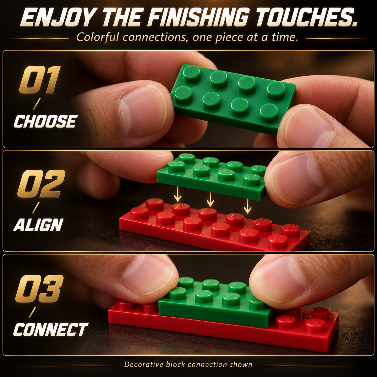 Building Block Shooting Toy Gun with Cartridge Ejection,