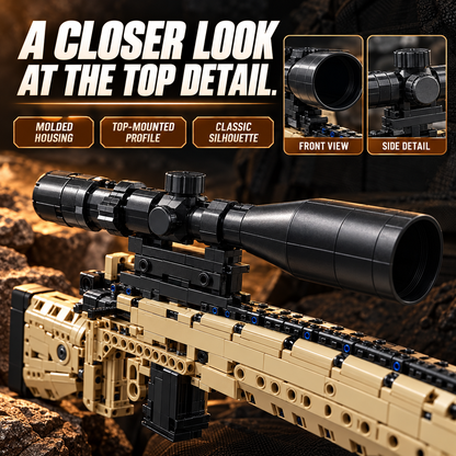 🧩 M24-Style DIY Building Block Model Kit – Collector Display