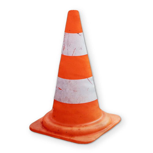 A TRAFFIC CONE YOU CAN CLEAN YOUR GLASSES WITH