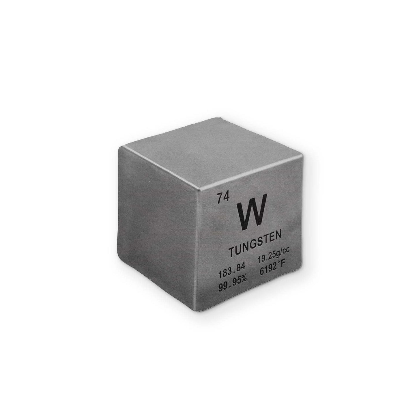 A TUNGSTEN CUBE YOU CAN CLEAN YOUR GLASSES WITH