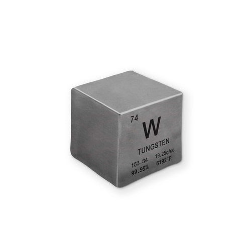 A TUNGSTEN CUBE YOU CAN CLEAN YOUR GLASSES WITH