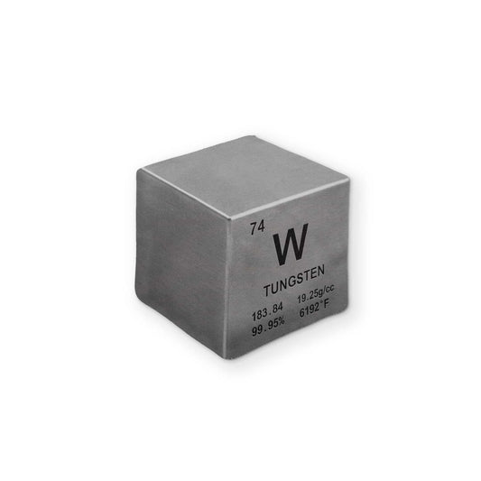 A TUNGSTEN CUBE YOU CAN CLEAN YOUR GLASSES WITH