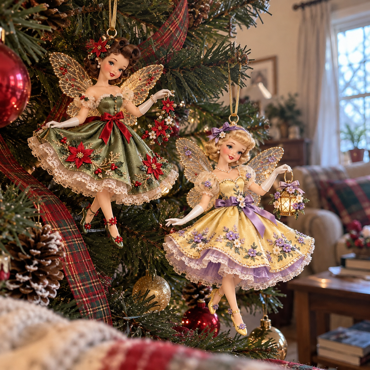 🔥LAST DAY 49% OFF🎄Vintage Fairy Christmas Ornaments