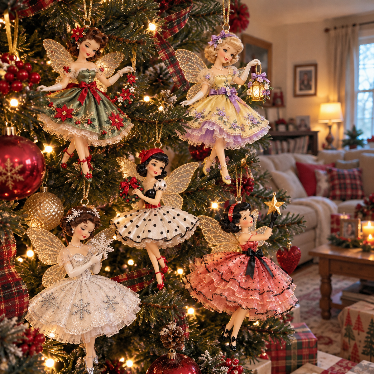 🔥LAST DAY 49% OFF🎄Vintage Fairy Christmas Ornaments