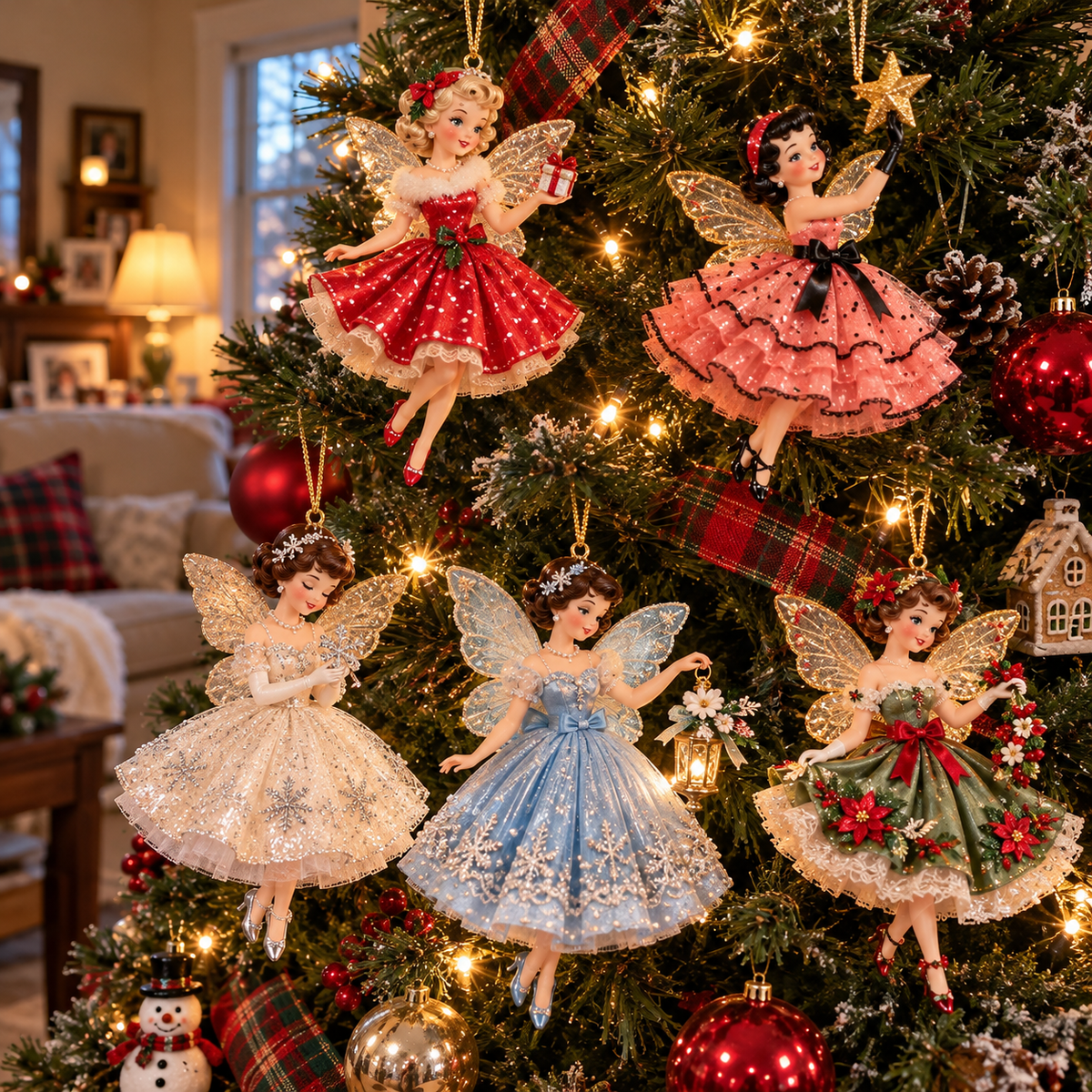 🔥LAST DAY 49% OFF🎄Vintage Fairy Christmas Ornaments