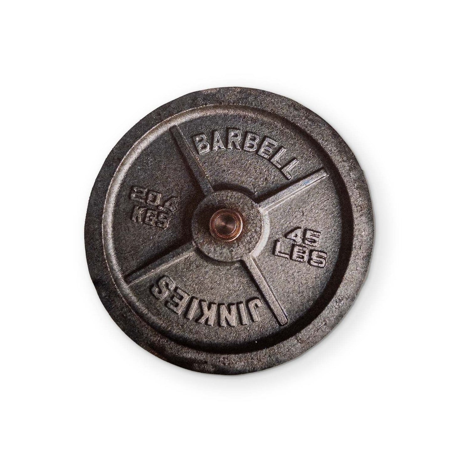 A 45LB WEIGHT PLATE YOU CAN CLEAN YOUR GLASSES WITH