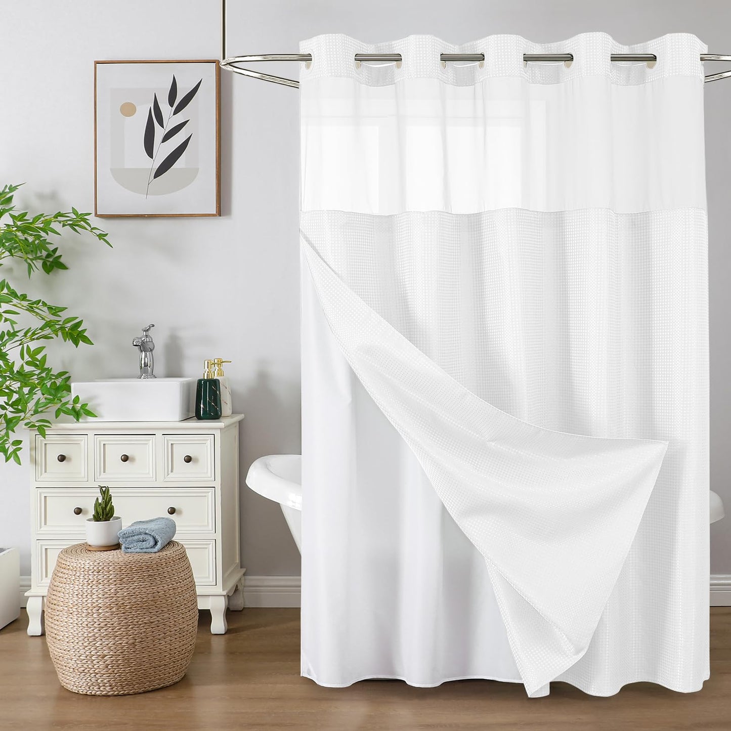 Elevate Your Morning Ritual with the Ultimate Hotel-Style Shower Curtain ✨